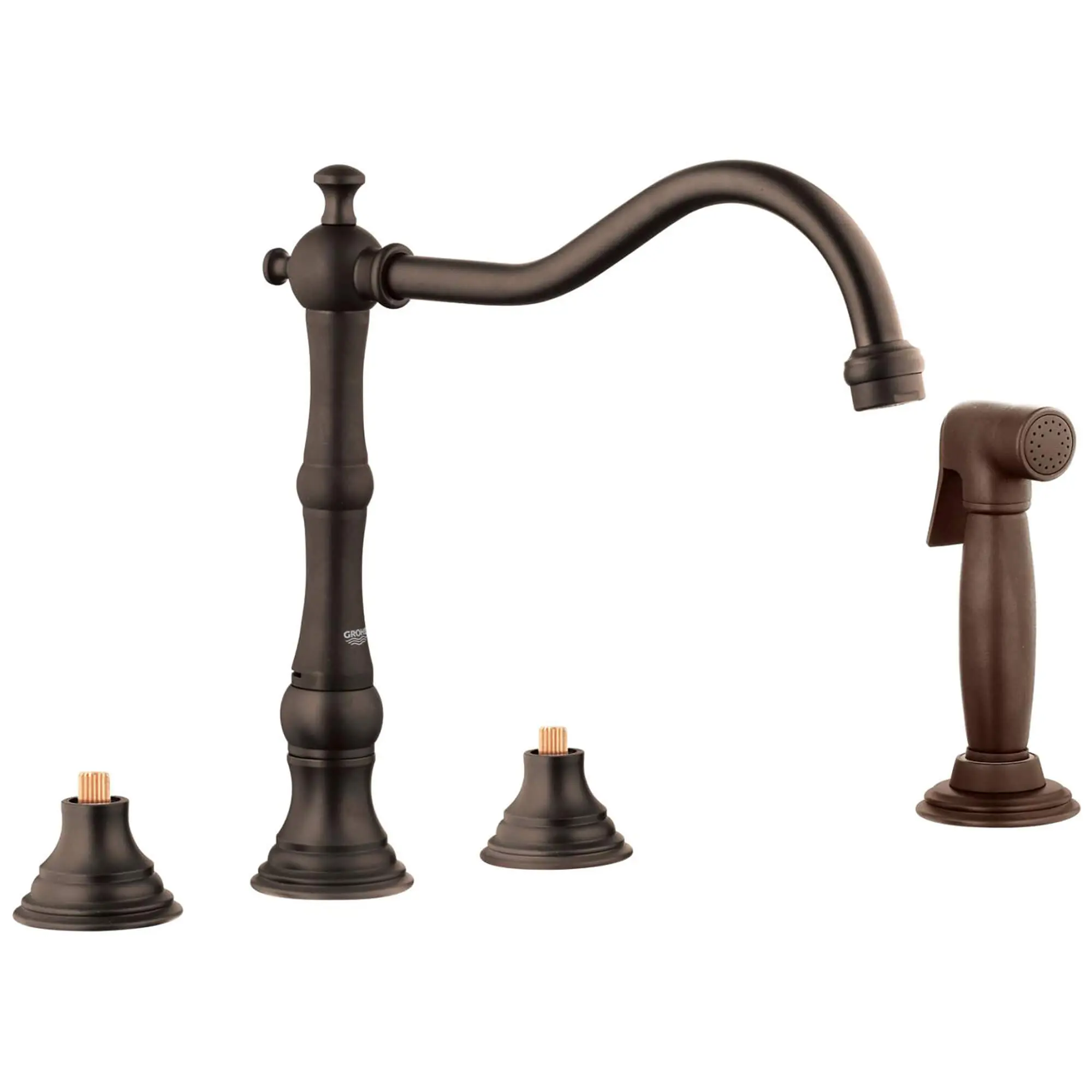 2-Handle Kitchen Faucet 2.5 GPM with Side Spray 3 2-Handle Kitchen Faucet 2.5 GPM with Side Spray