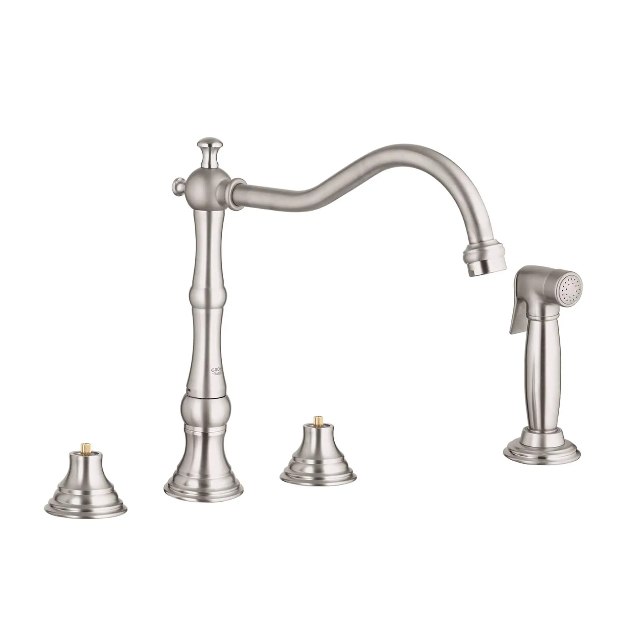 2-Handle Kitchen Faucet 2.5 GPM with Side Spray 6 2-Handle Kitchen Faucet 2.5 GPM with Side Spray