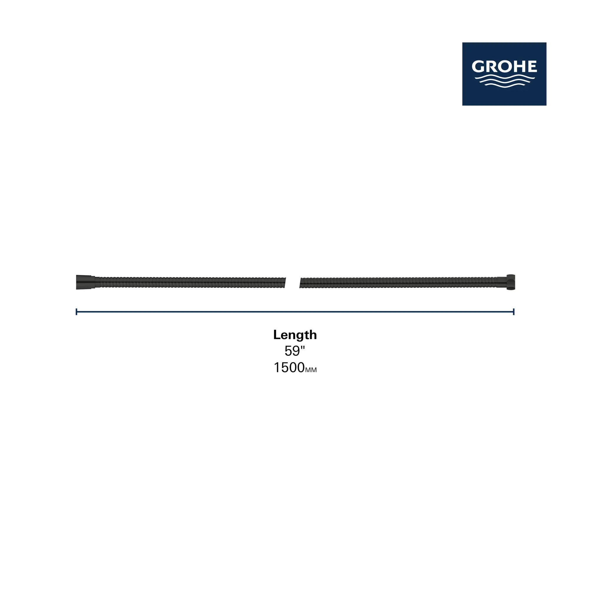 59" Metal Shower Hose