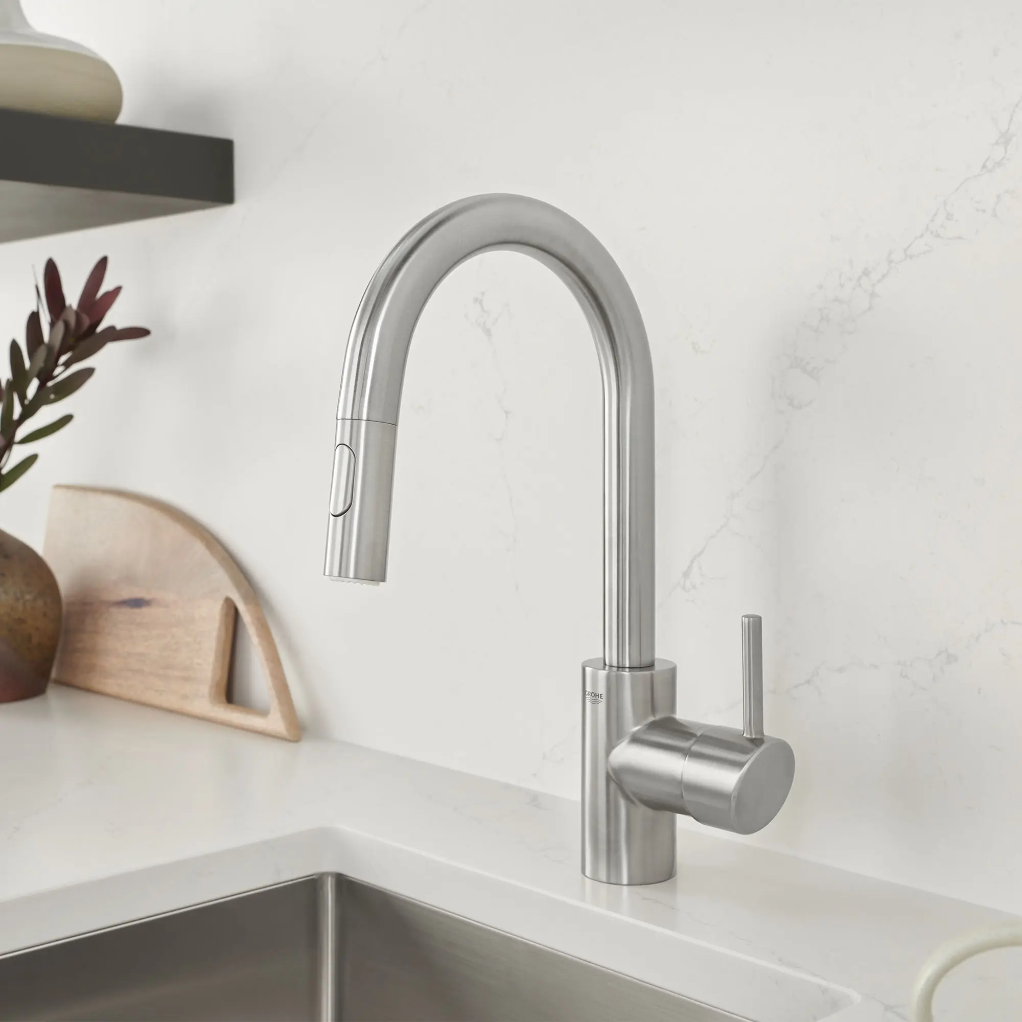 Concetto Single-Handle Pull Down Prep Faucet 1.75 GPM (6.6 L/min)