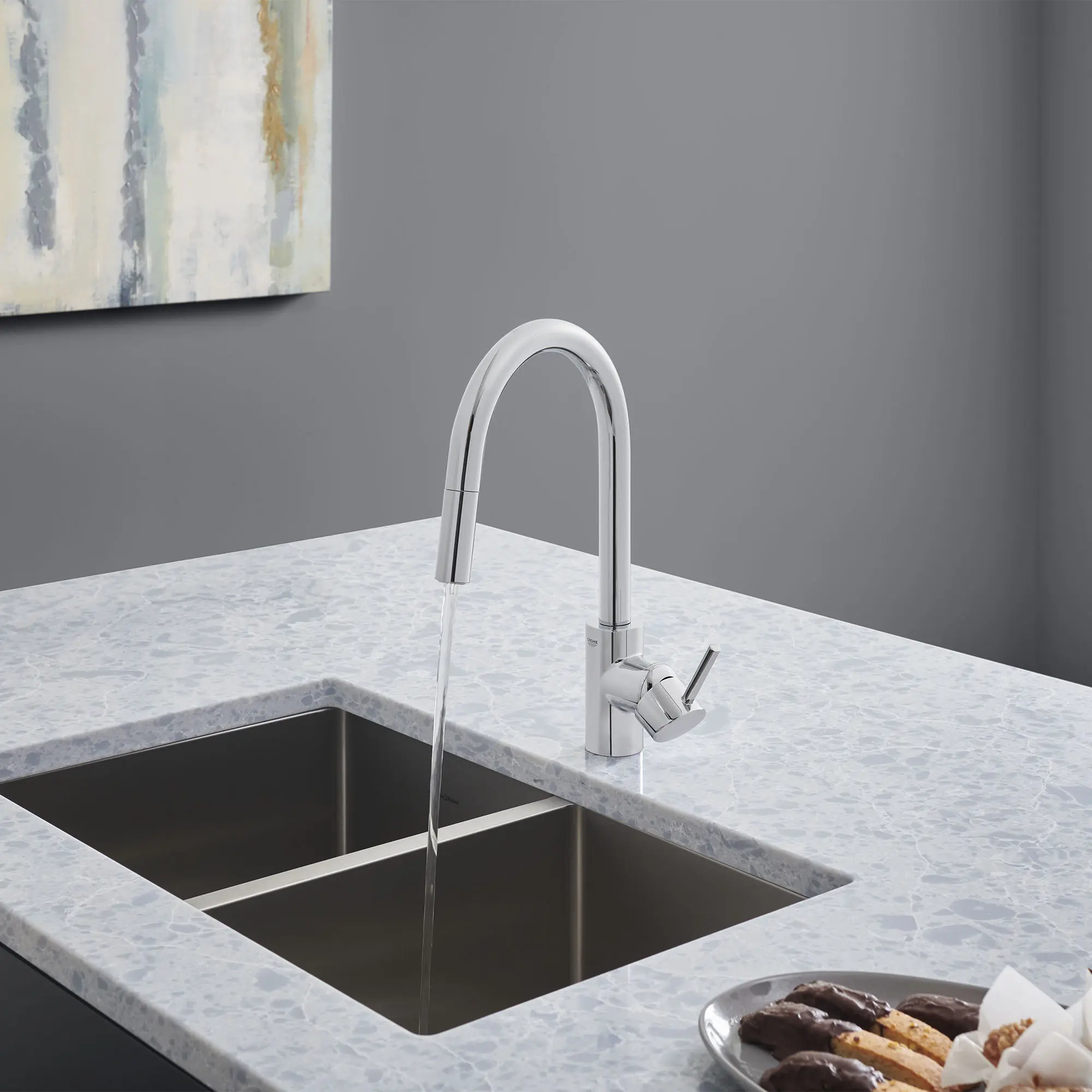 Concetto Single-Handle Pull-Down Kitchen Faucet Dual Spray 1.75 GPM (6.6 L/min) 15 Concetto Single-Handle Pull-Down Kitchen Faucet Dual Spray 1.75 GPM (6.6 L/min)