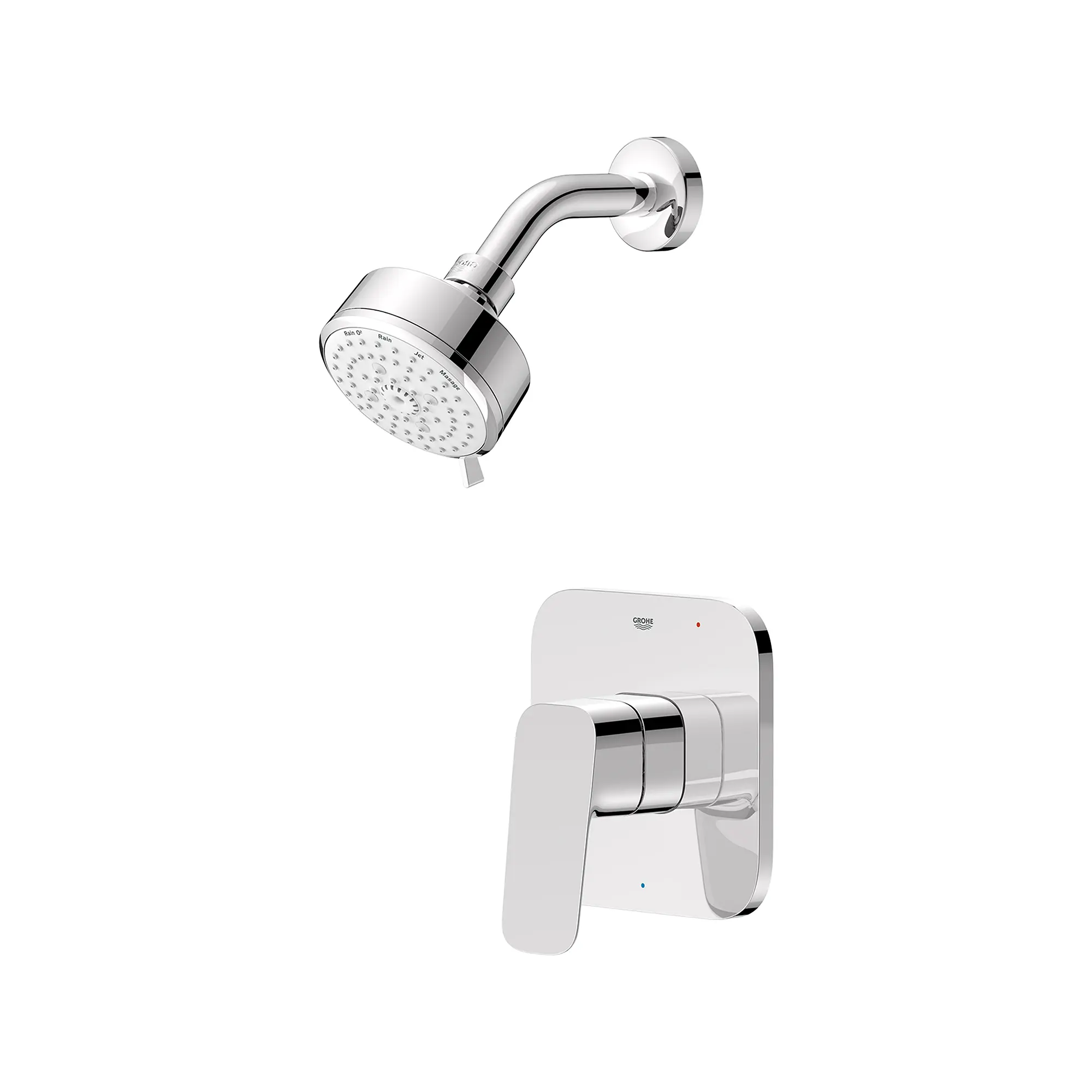 Cubeo Pressure Balance Valve Shower Trim Kit
