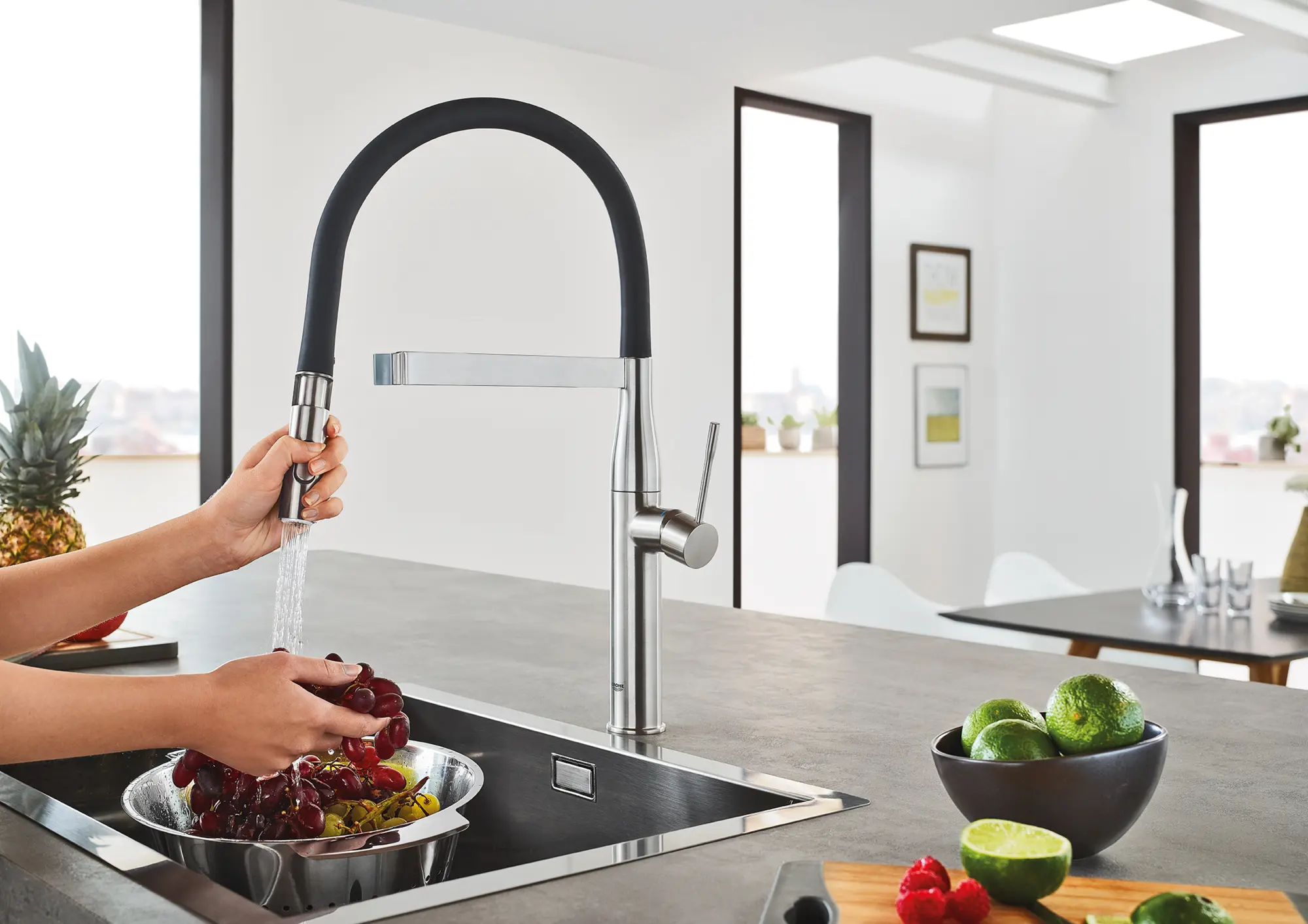 Essence Single-Handle Semi-Pro Dual Spray Kitchen Faucet 1.75 GPM (6.6 L/min) 13 Essence Single-Handle Semi-Pro Dual Spray Kitchen Faucet 1.75 GPM (6.6 L/min)