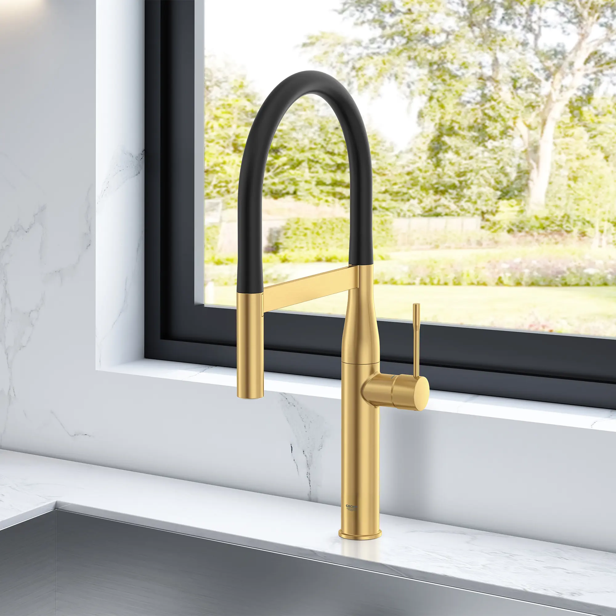 Essence Single-Handle Semi-Pro Dual Spray Kitchen Faucet 1.75 GPM (6.6 L/min) 23 Essence Single-Handle Semi-Pro Dual Spray Kitchen Faucet 1.75 GPM (6.6 L/min)