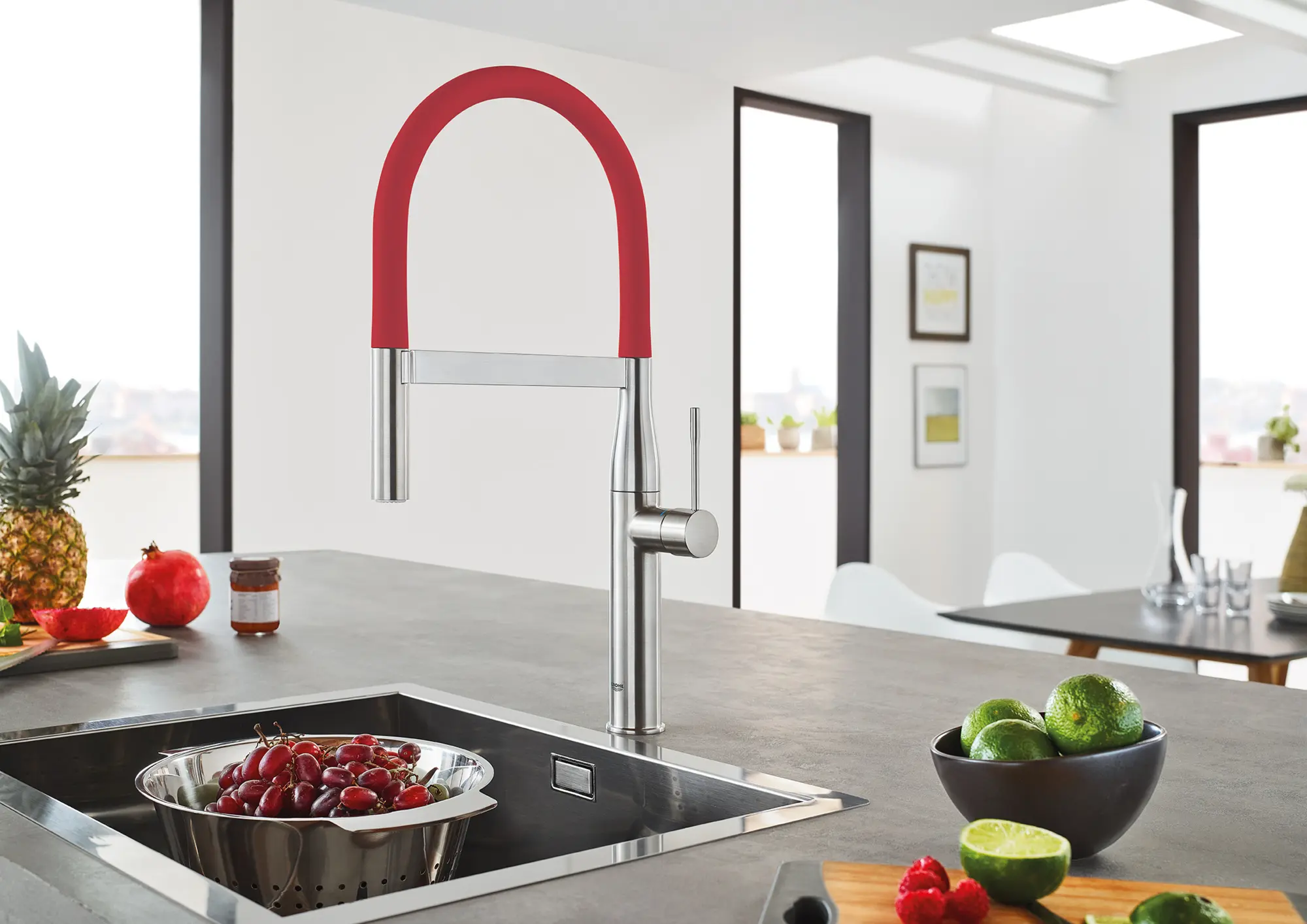 Essence Single-Handle Semi-Pro Dual Spray Kitchen Faucet 1.75 GPM (6.6 L/min) 32 Essence Single-Handle Semi-Pro Dual Spray Kitchen Faucet 1.75 GPM (6.6 L/min)