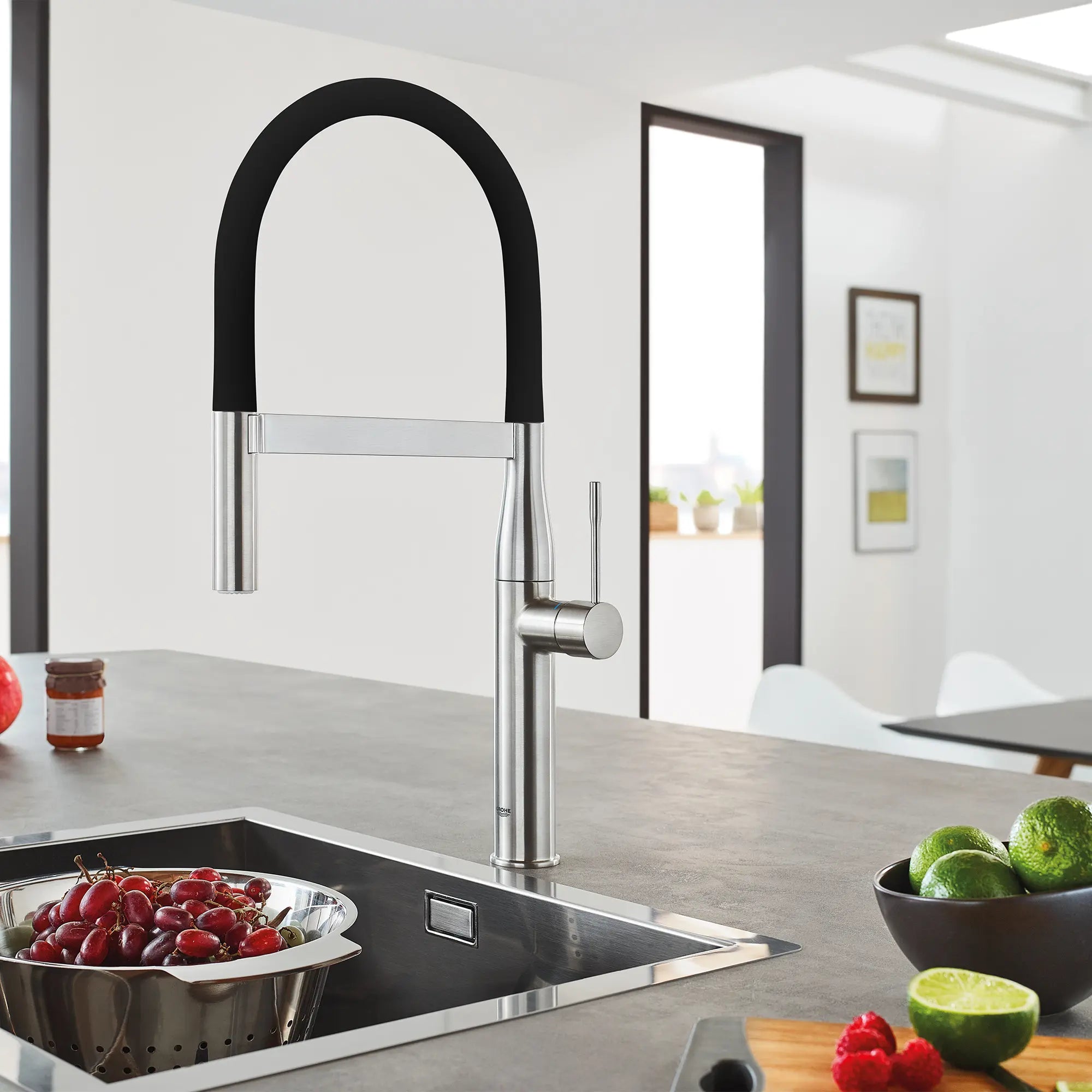 Essence Single-Handle Semi-Pro Dual Spray Kitchen Faucet 1.75 GPM (6.6 L/min) 36 Essence Single-Handle Semi-Pro Dual Spray Kitchen Faucet 1.75 GPM (6.6 L/min)