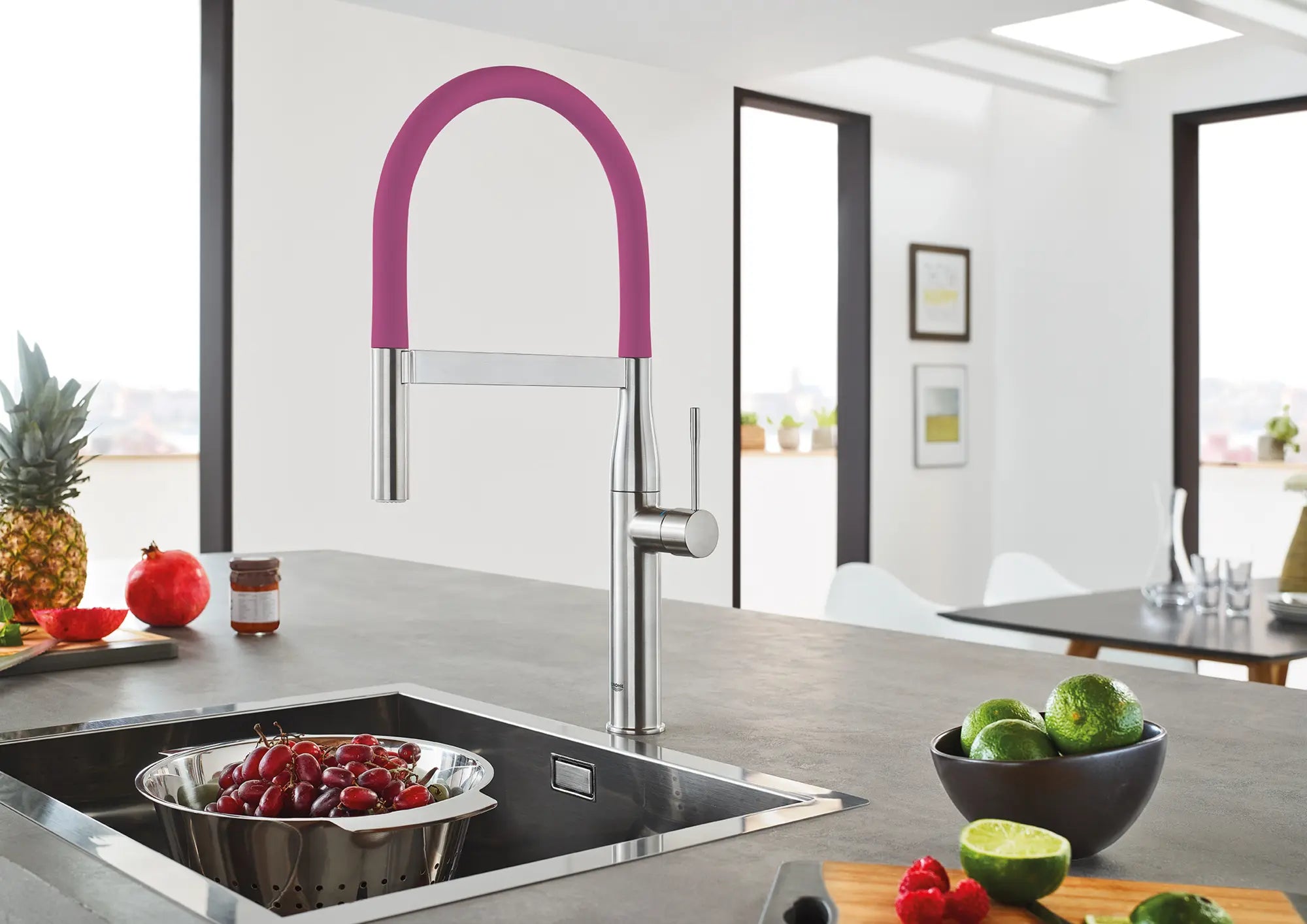 Essence Single-Handle Semi-Pro Dual Spray Kitchen Faucet 1.75 GPM (6.6 L/min) 58 Essence Single-Handle Semi-Pro Dual Spray Kitchen Faucet 1.75 GPM (6.6 L/min)