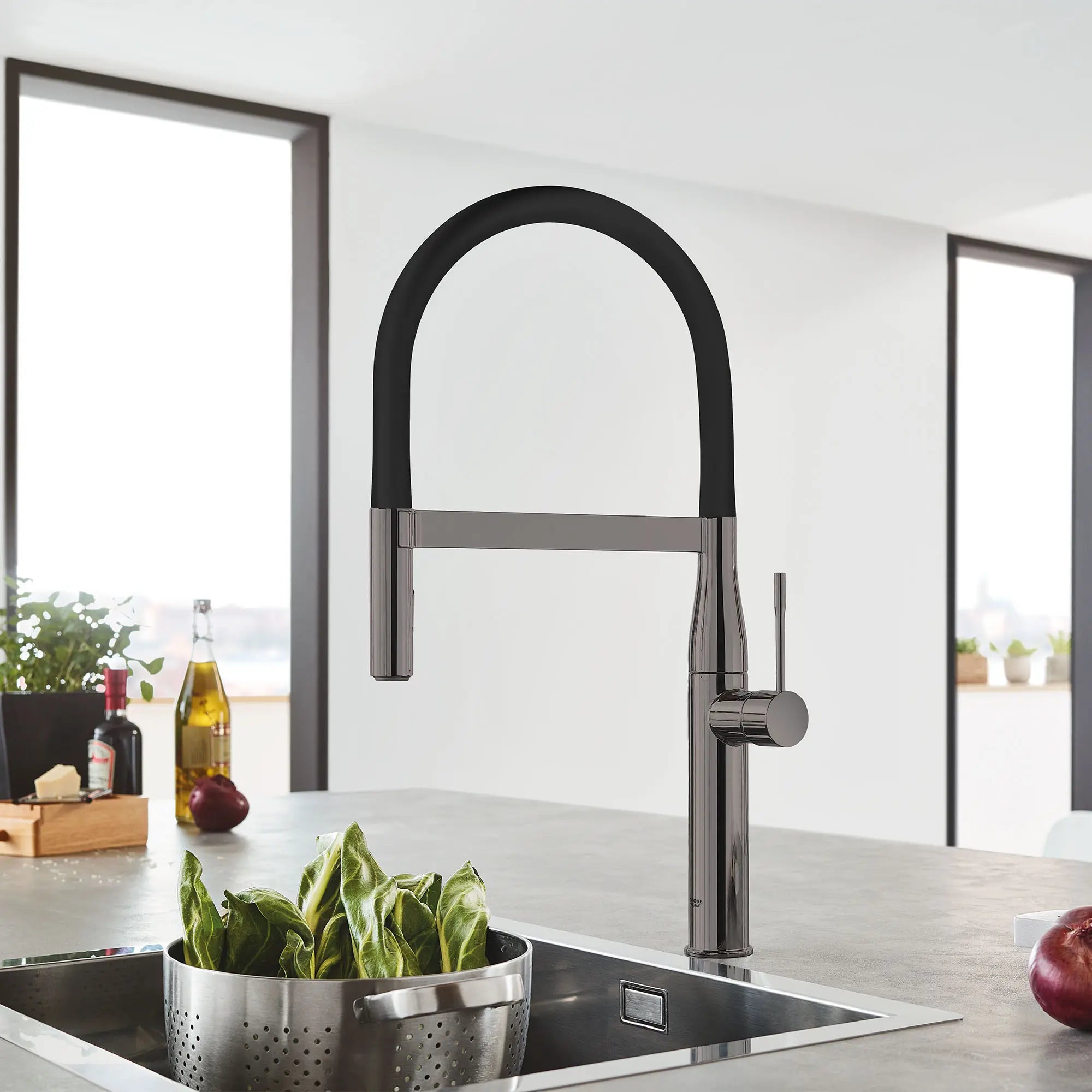 Essence Single-Handle Semi-Pro Dual Spray Kitchen Faucet 1.75 GPM (6.6 L/min) 69 Essence Single-Handle Semi-Pro Dual Spray Kitchen Faucet 1.75 GPM (6.6 L/min)