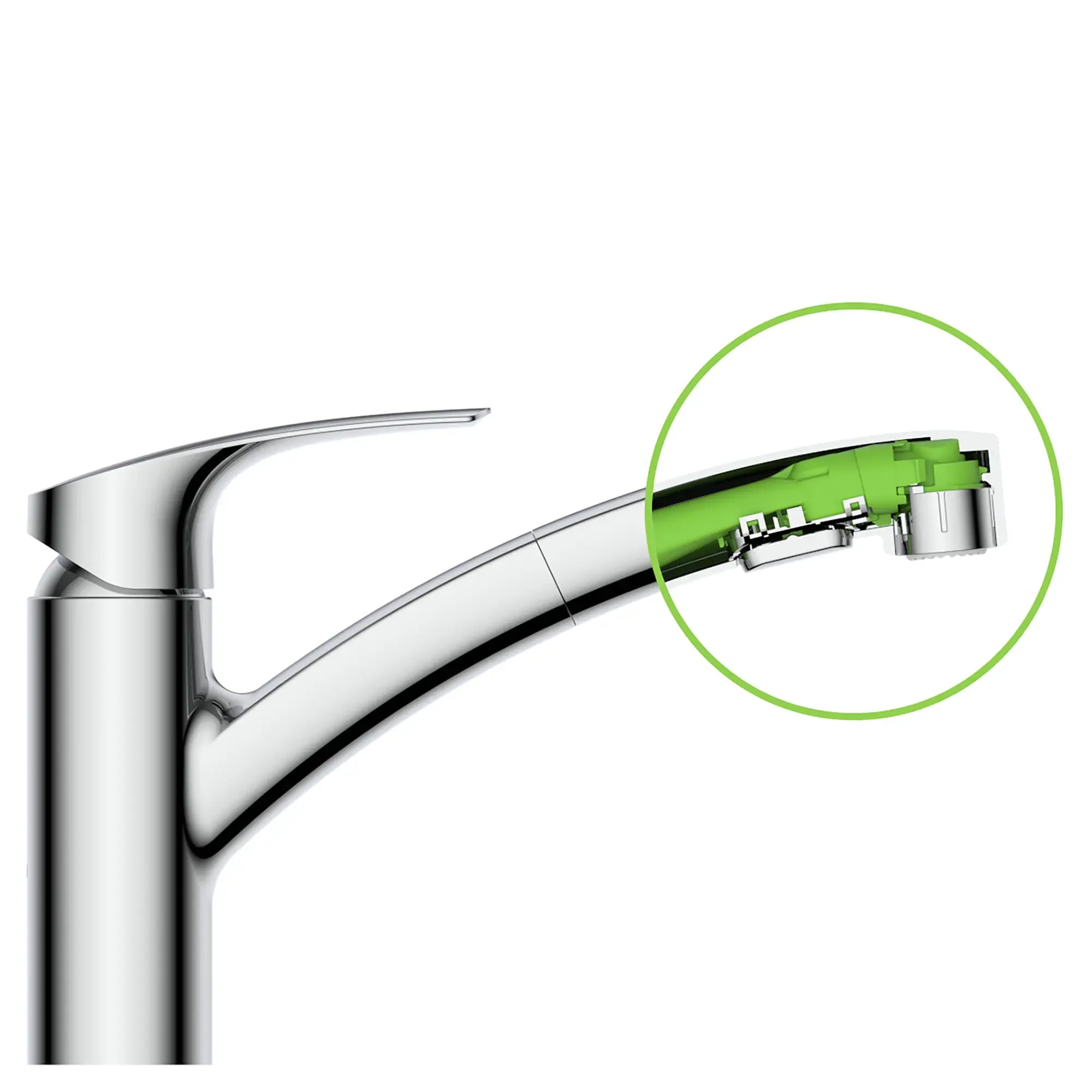 Eurosmart Single-Handle Dual Spray Pull-Out Kitchen Faucet 1.75 gpm (6.6 L/min)