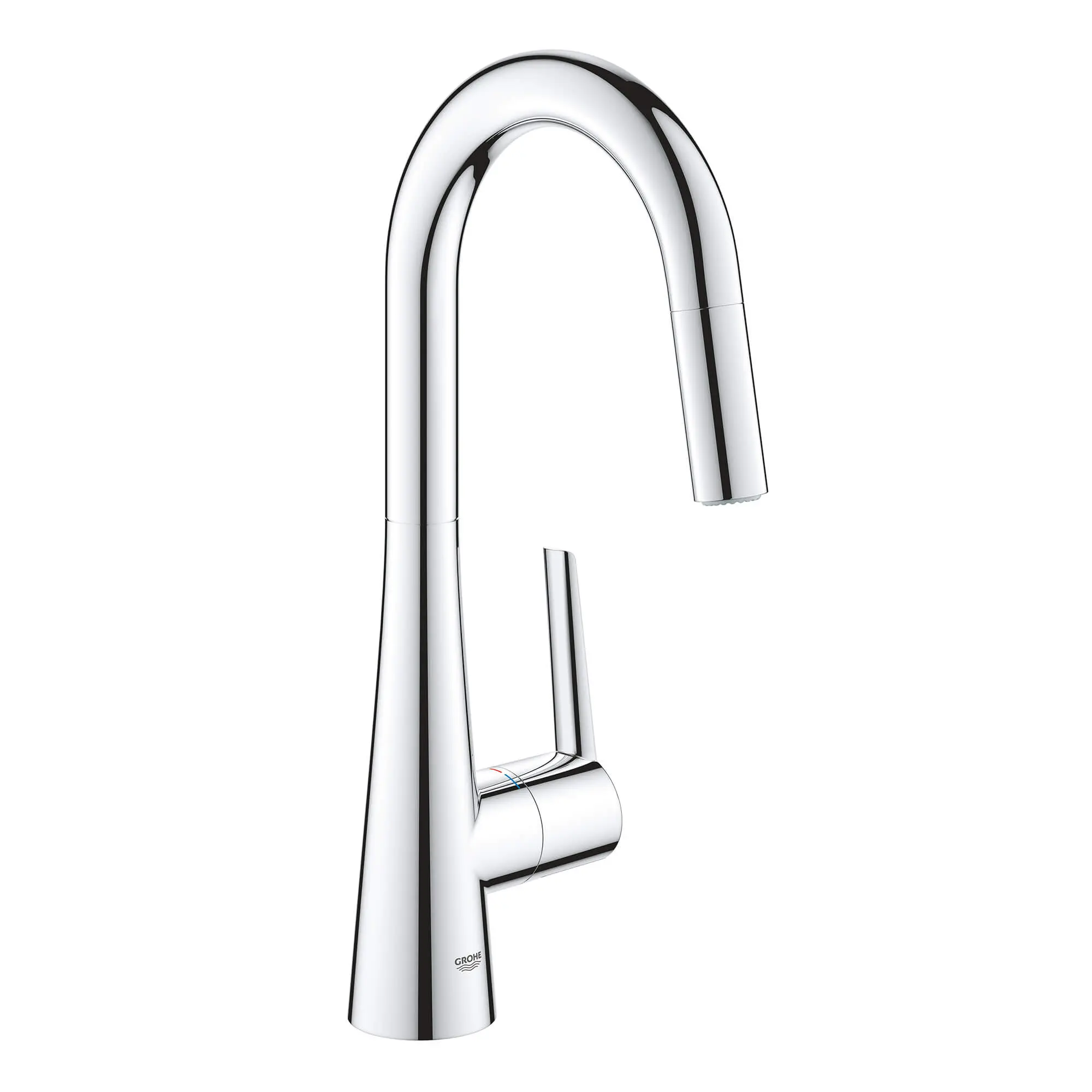 GROHE Zedra Single-Handle Pull Down Dual Spray Prep Faucet 1.75 GPM (6.6 L/min)