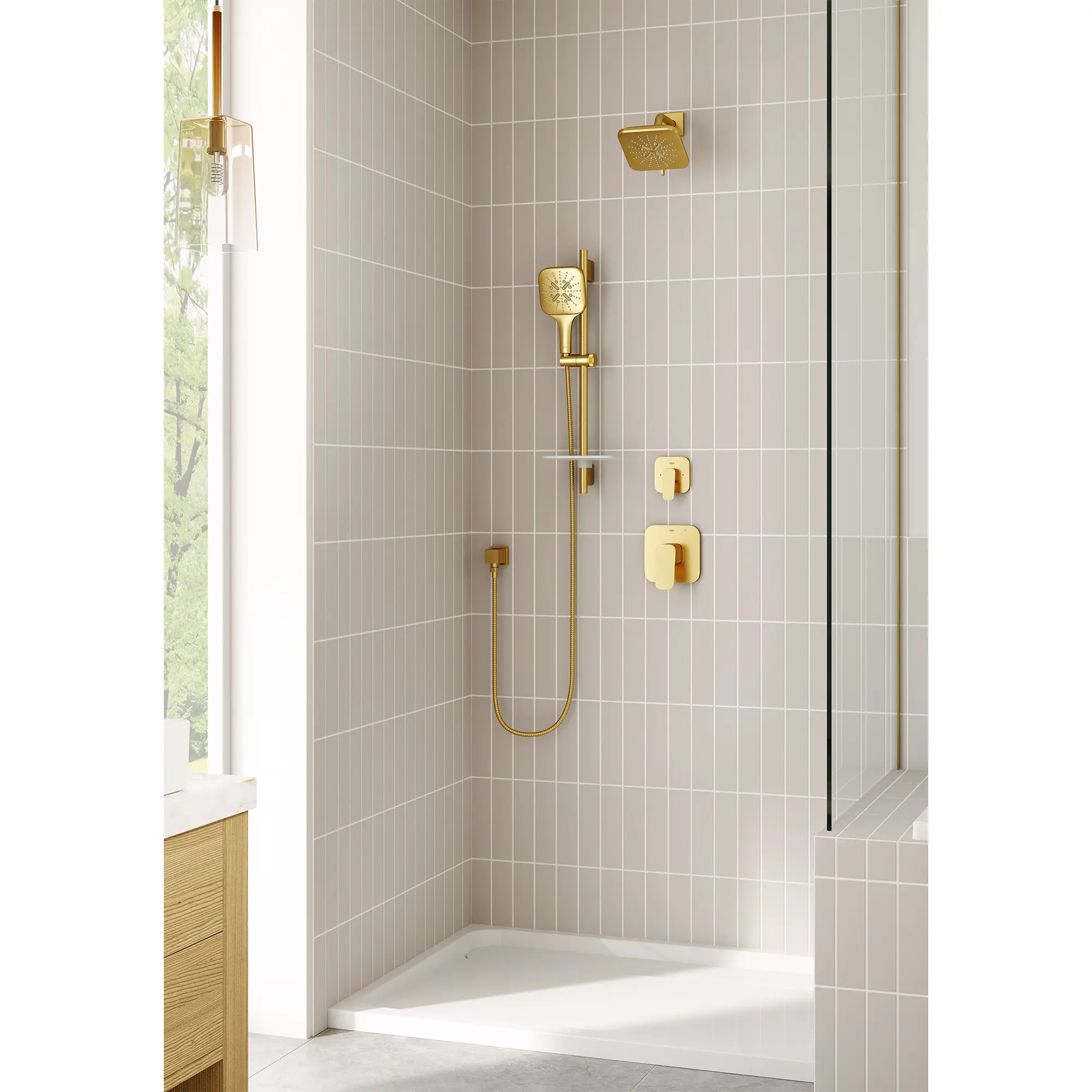 Cubeo Pressure Balance Valve Trim with Cartridge