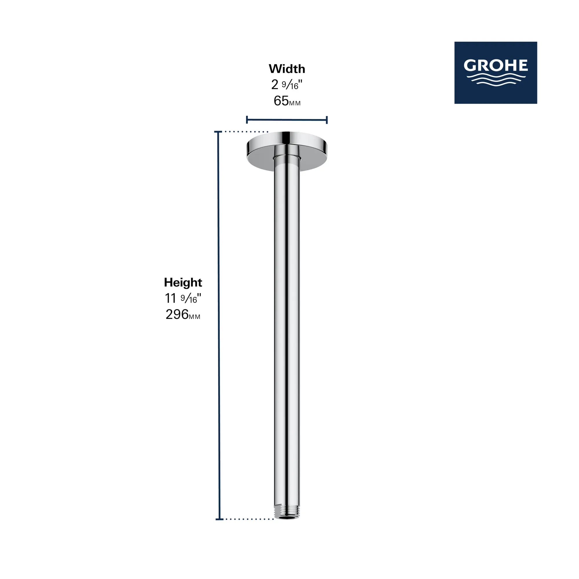 Rainshower 12? Ceiling Shower Arm