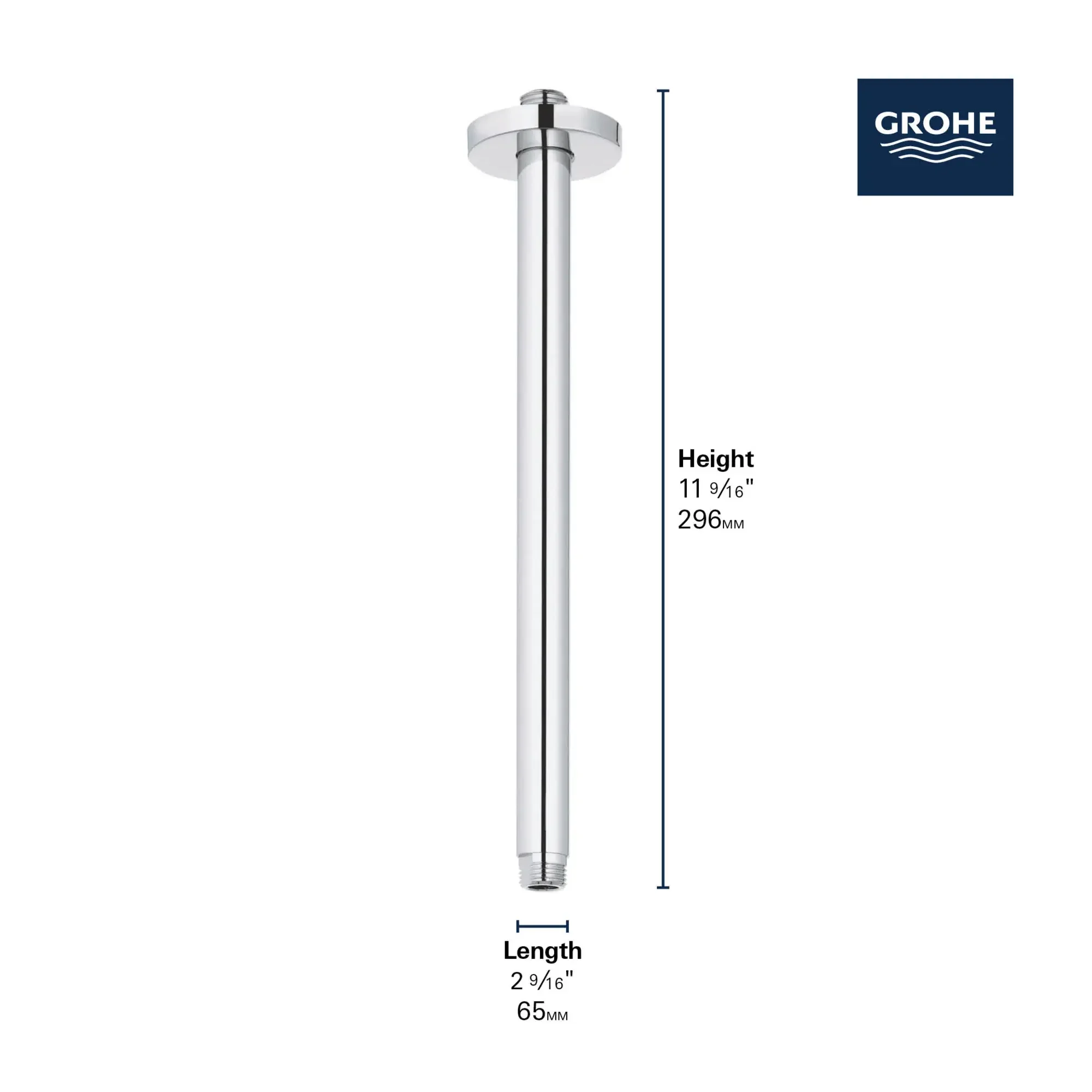 Rainshower 12? Ceiling Shower Arm