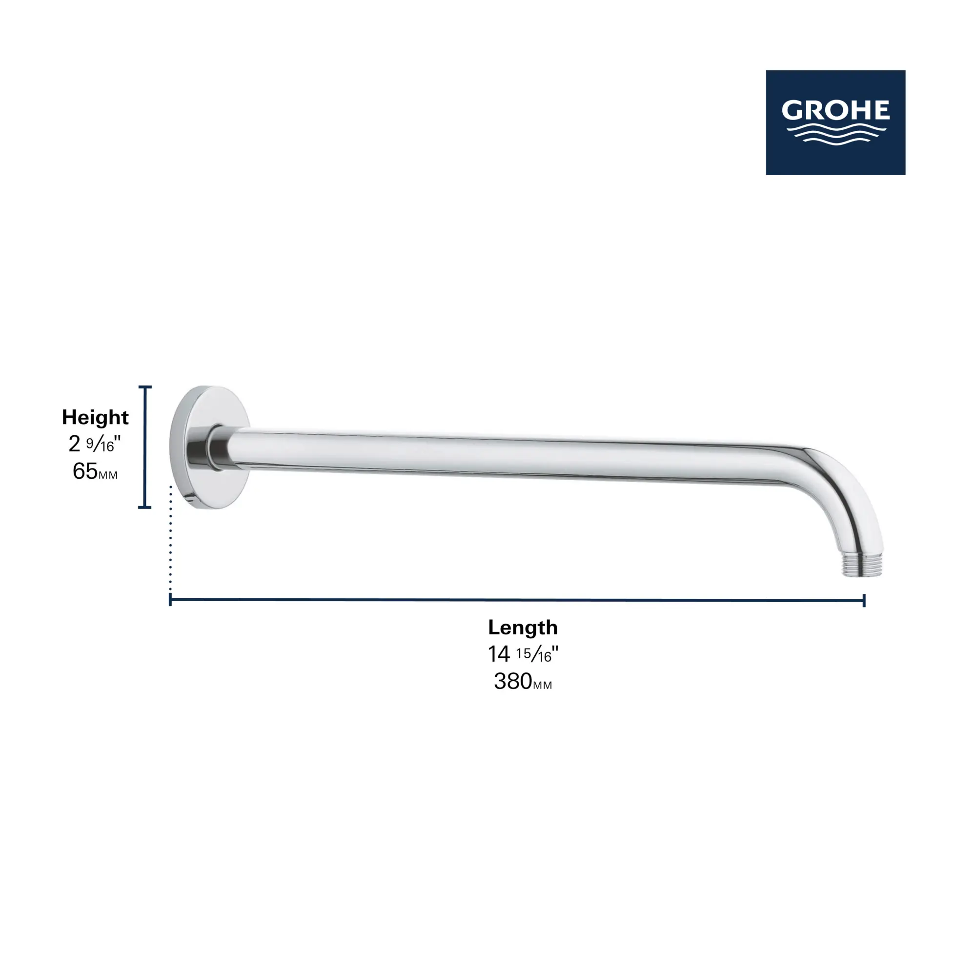 Rainshower 15" Round Shower Arm