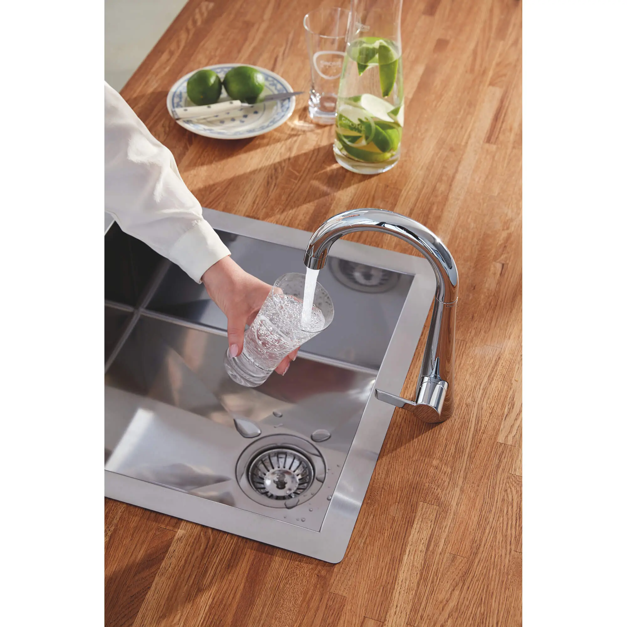 GROHE Zedra Single-Handle Beverage Faucet (Cold Water Only) with Filtration 1.75 GPM (6.6 L/min)