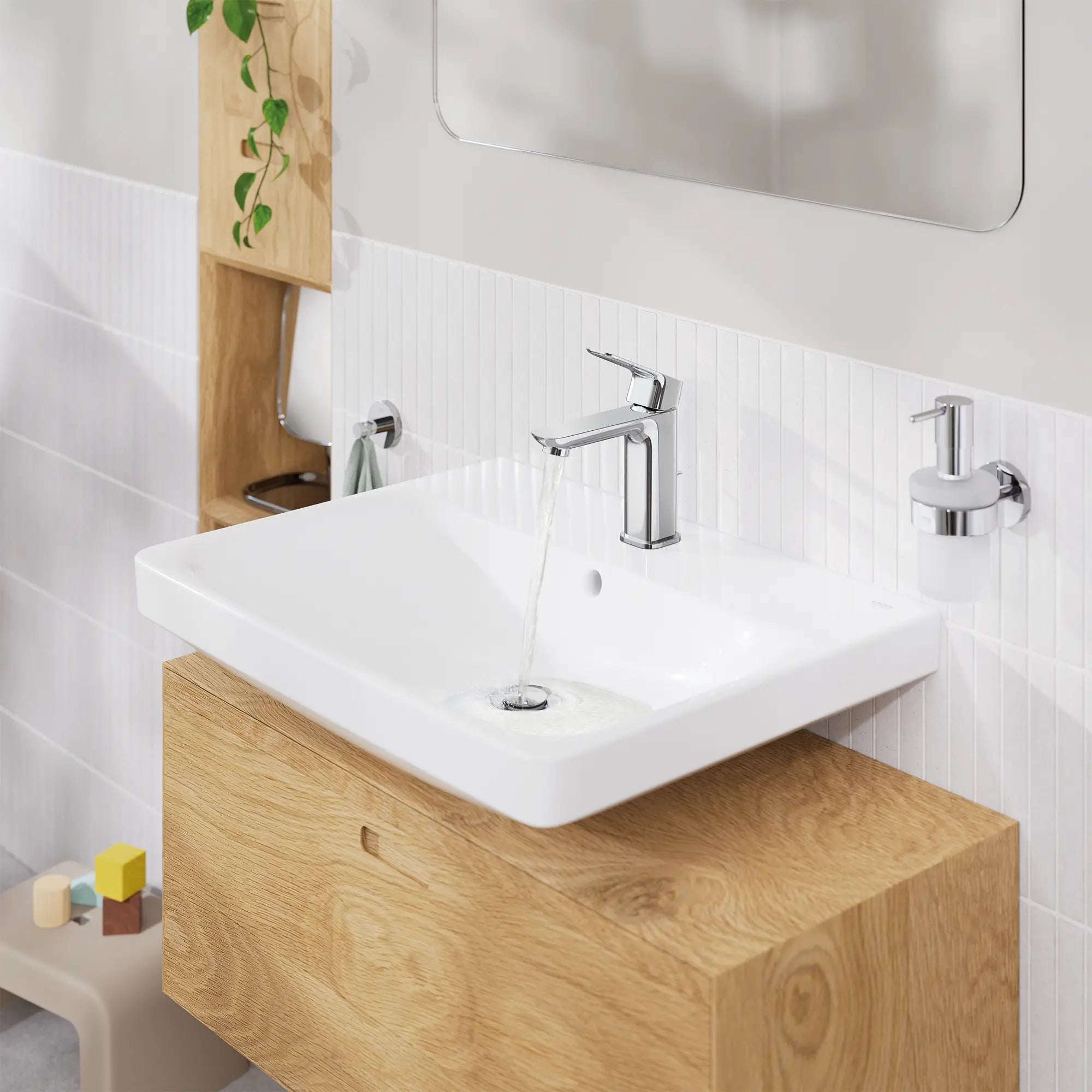 Cubeo Single Hole Single Handle S-Size Bathroom Faucet, Cold Start, 1.2 gpm (4.5L/min)